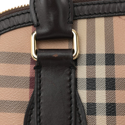 Burberry Haymarket Check Small Orchard Bowling Bag Chocolate 10 of 12
