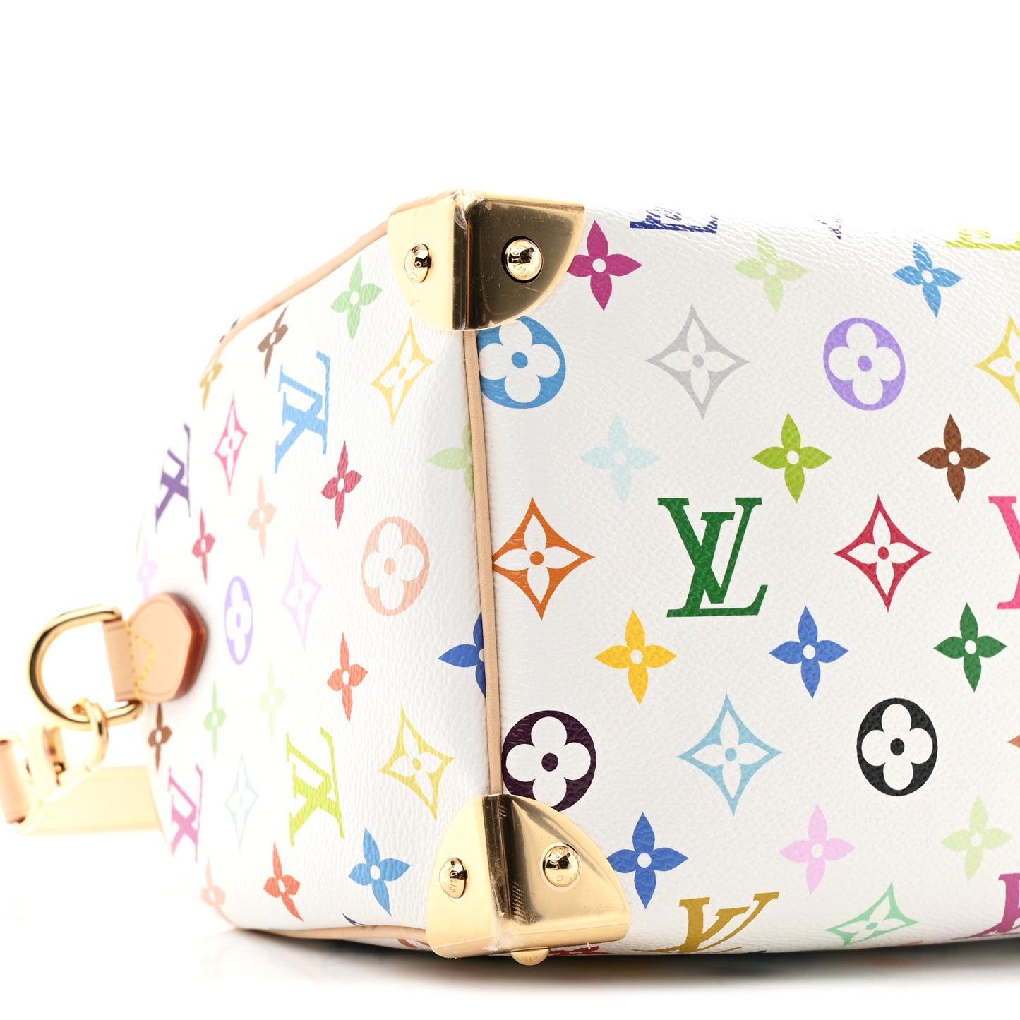 LV X TM Monogram Multicolor Speedy Bandouliere 25 White