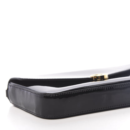 Fendi Vitello Vernice Mou F is Fendi Envelope Wallet on Chain with Pouches Black 9 of 12