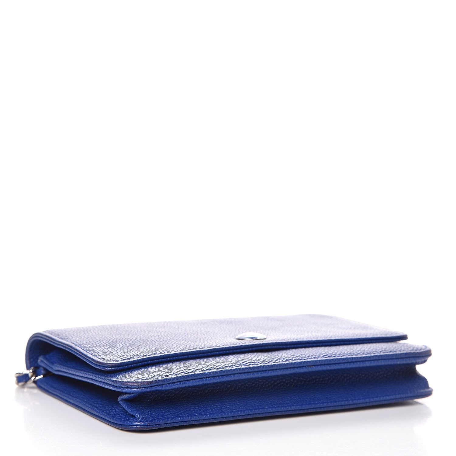 Chanel Caviar Wallet on Chain WOC Blue 4 of 8