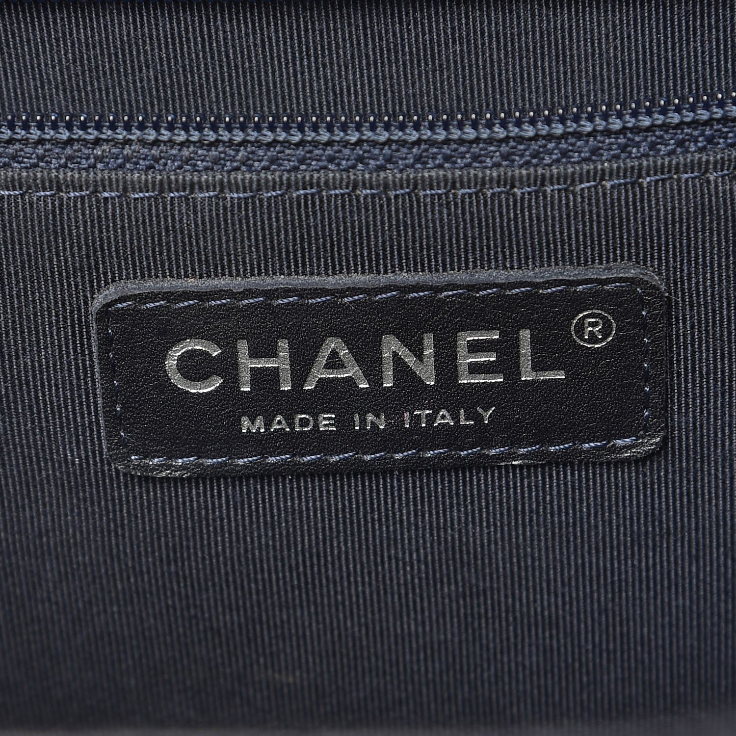 Chanel Caviar Quilted Flap Tote Marine 6 of 8