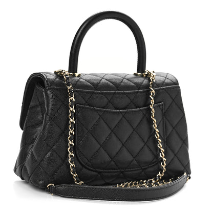 Chanel Caviar Quilted Mini Coco Handle Flap Black 3 of 10