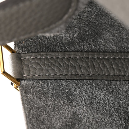 Hermes Taurillon Clemence Picotin Lock 22 MM Gris Meyer 7 of 12