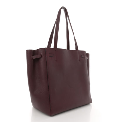 Celine Soft Grained Calfskin Small Belt Cabas Phantom Burgundy 3 of 10
