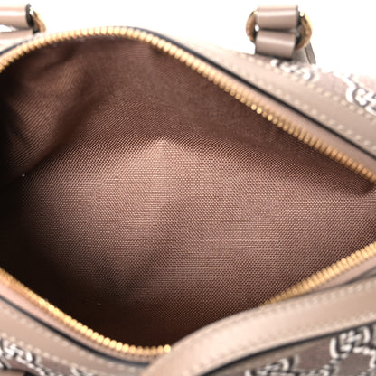 Gucci GG Shadow Monogram Ophidia Top Handle Bowler Bag Taupe 5 of 10