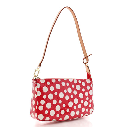 Louis Vuitton Vernis Kusama Infinity Dots Pochette Accessories Red 3 of 9