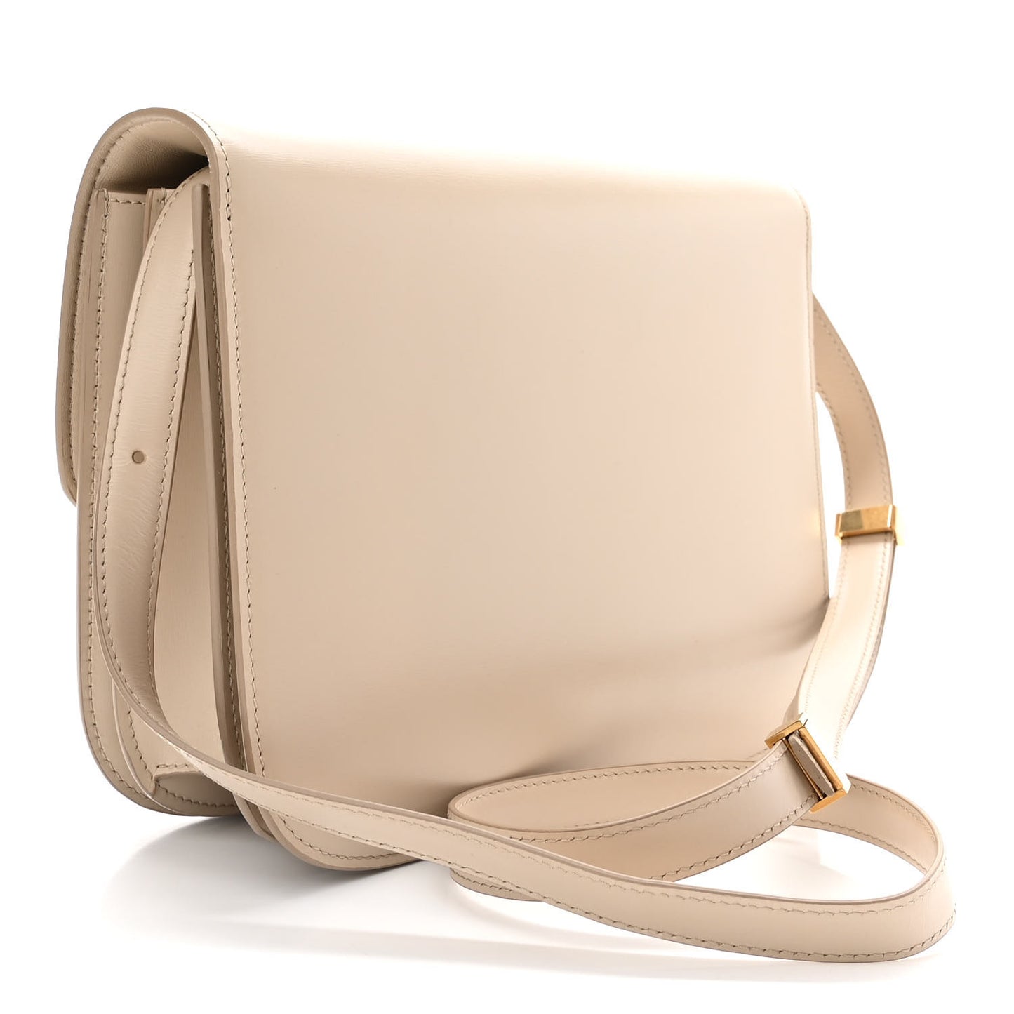 Box Calfskin Medium Classic Box Bag Linen