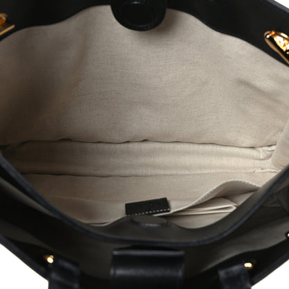 Gucci New Sakai Calfskin Lux Medium Horsebit 1955 Tote Bag Black 6 of 10