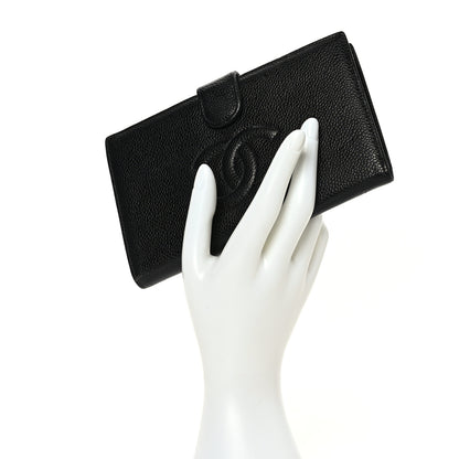 Chanel Caviar Timeless CC French Long Wallet Black 2 of 8