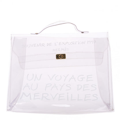 Hermes Vinyl Souvenir De L'Exposition Kelly Transparent 1 of 6