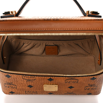 MCM Visetos Vanity Case Cognac 5 of 10