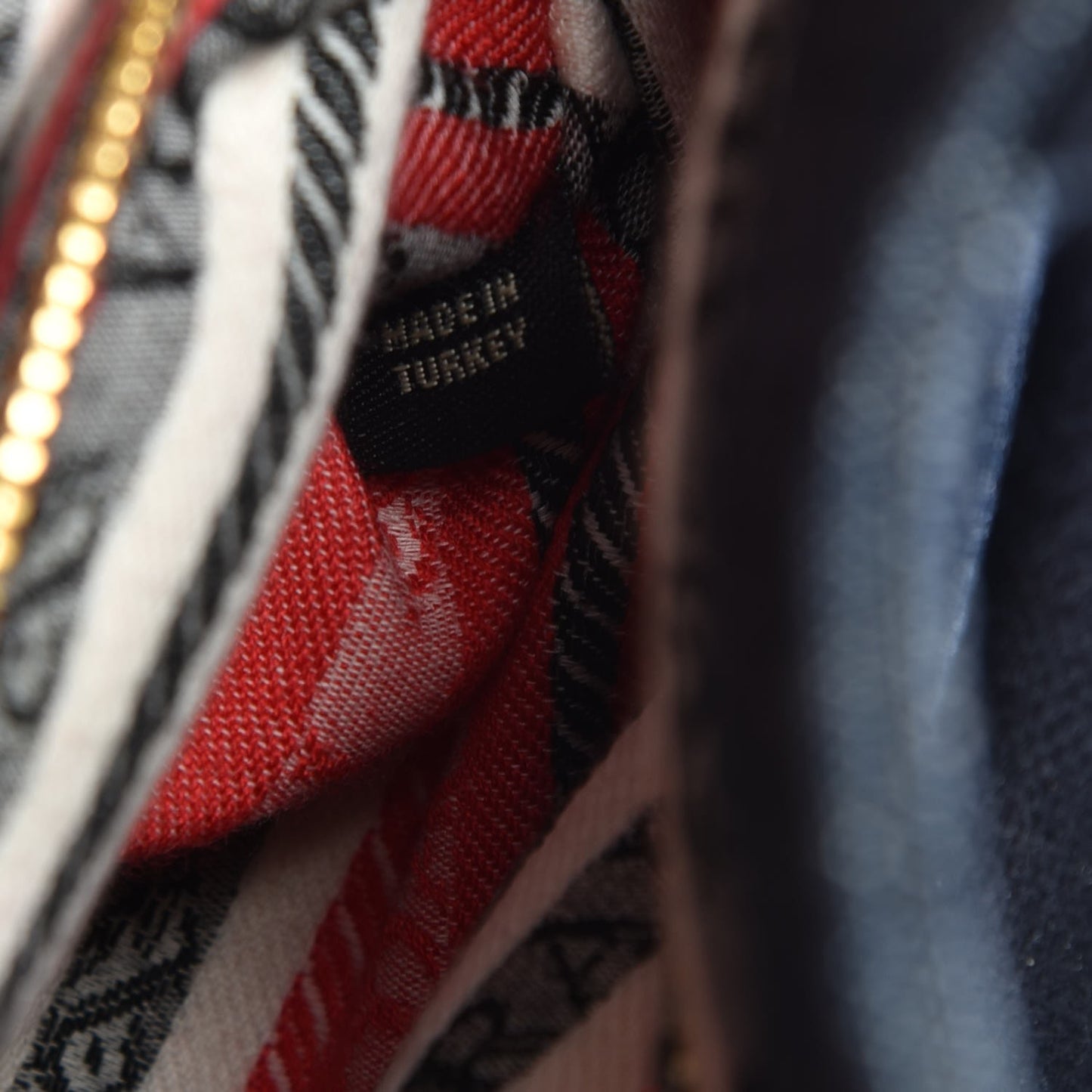 Denim Logo Tote Blue Rosso