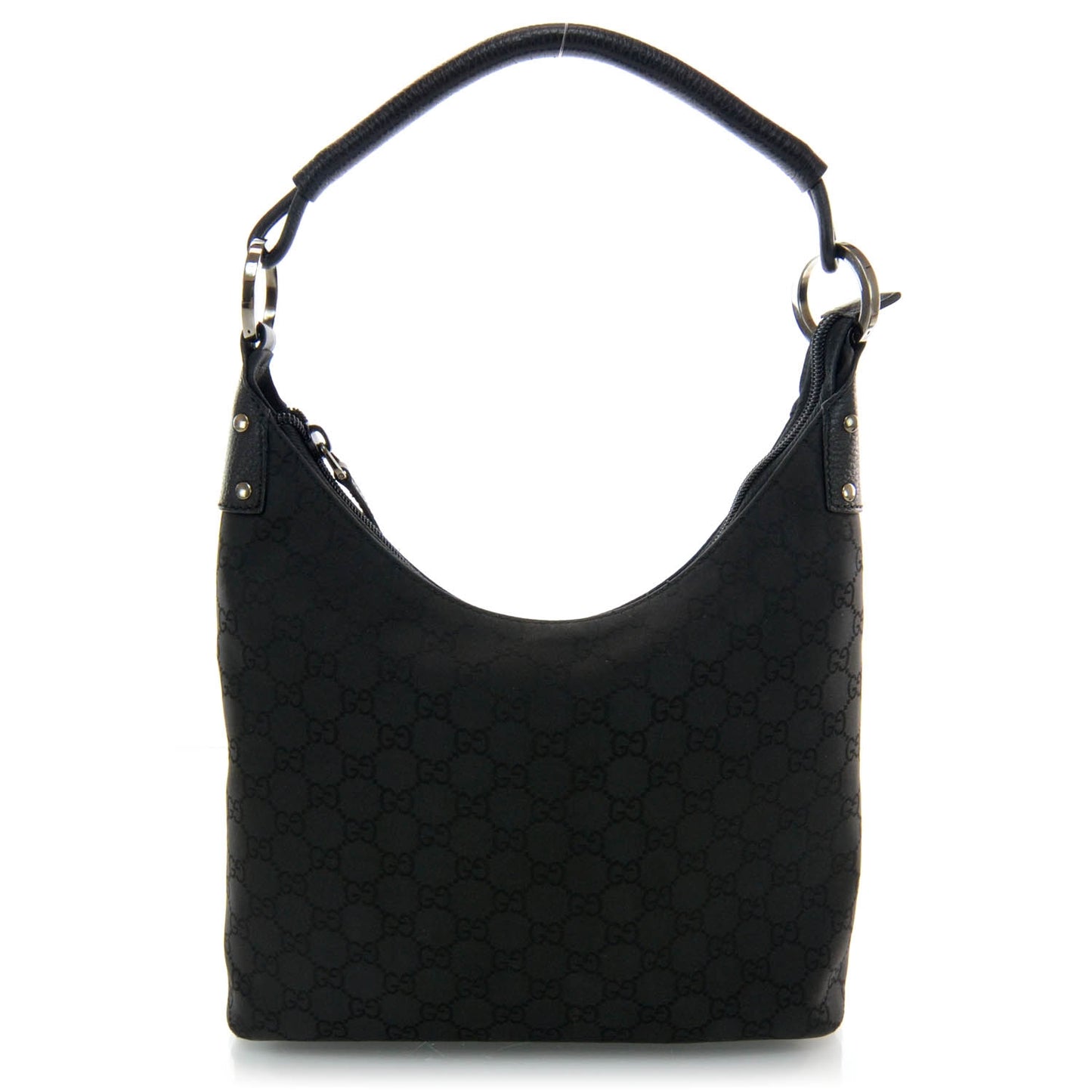Nylon Monogram Small Hobo Black