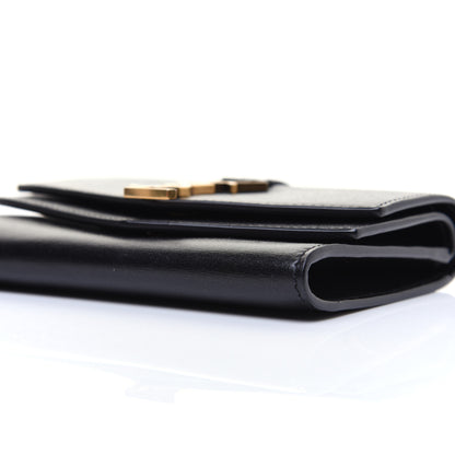 Saint Laurent Smooth Calfskin Monogram Small Sulpice Wallet Black 7 of 13