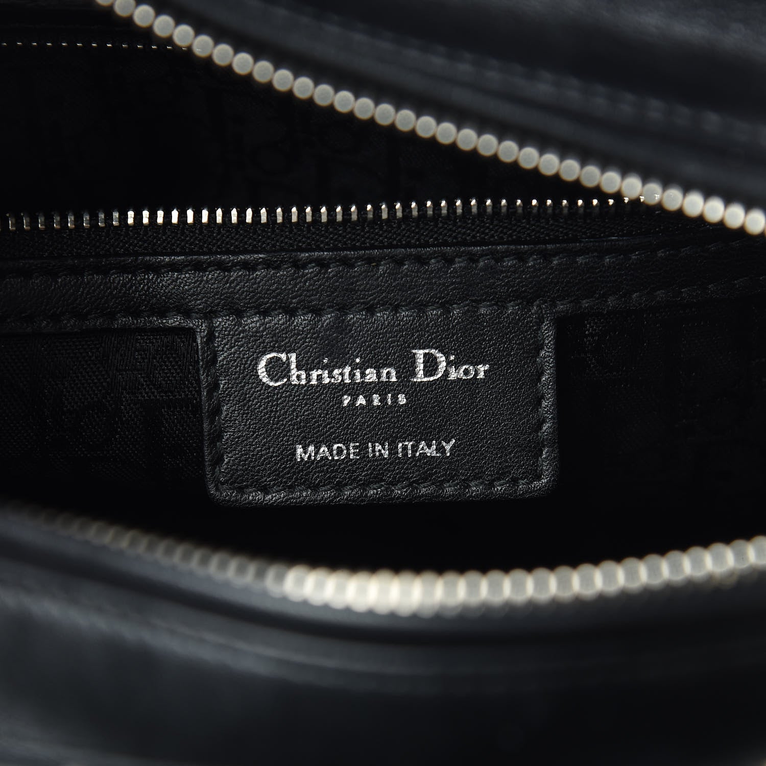 Christian Dior Lambskin Stitched Large Lady Dior Black 6 of 10