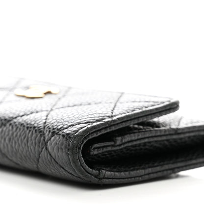 Chanel Caviar Quilted Flap Card Holder Black 9 of 9