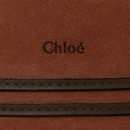 Chloe Suede Calfskin Braided Medium Marcie Double Carry Canyon Rose 6 of 12