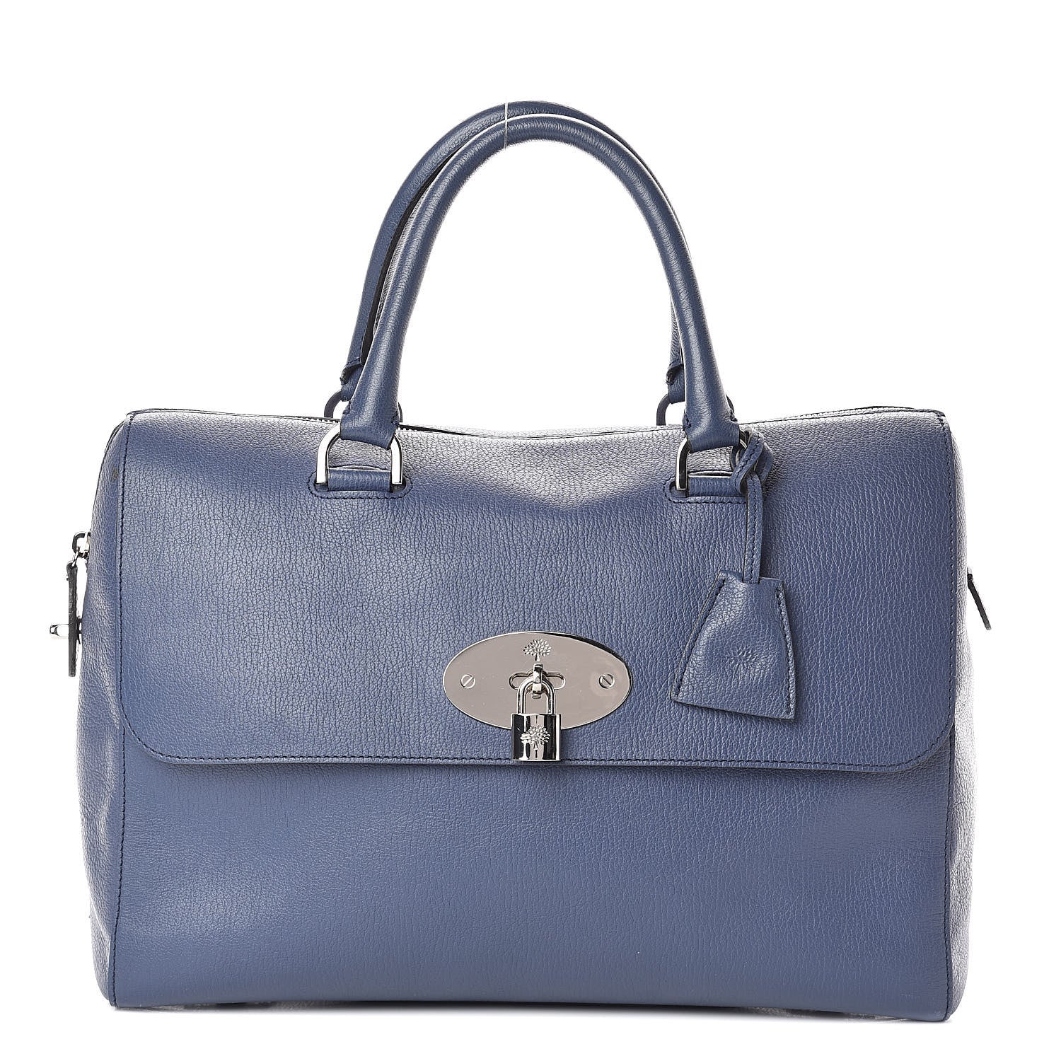 Mulberry Grainy Leather Large Del Rey Satchel Slate Blue 1 of 9