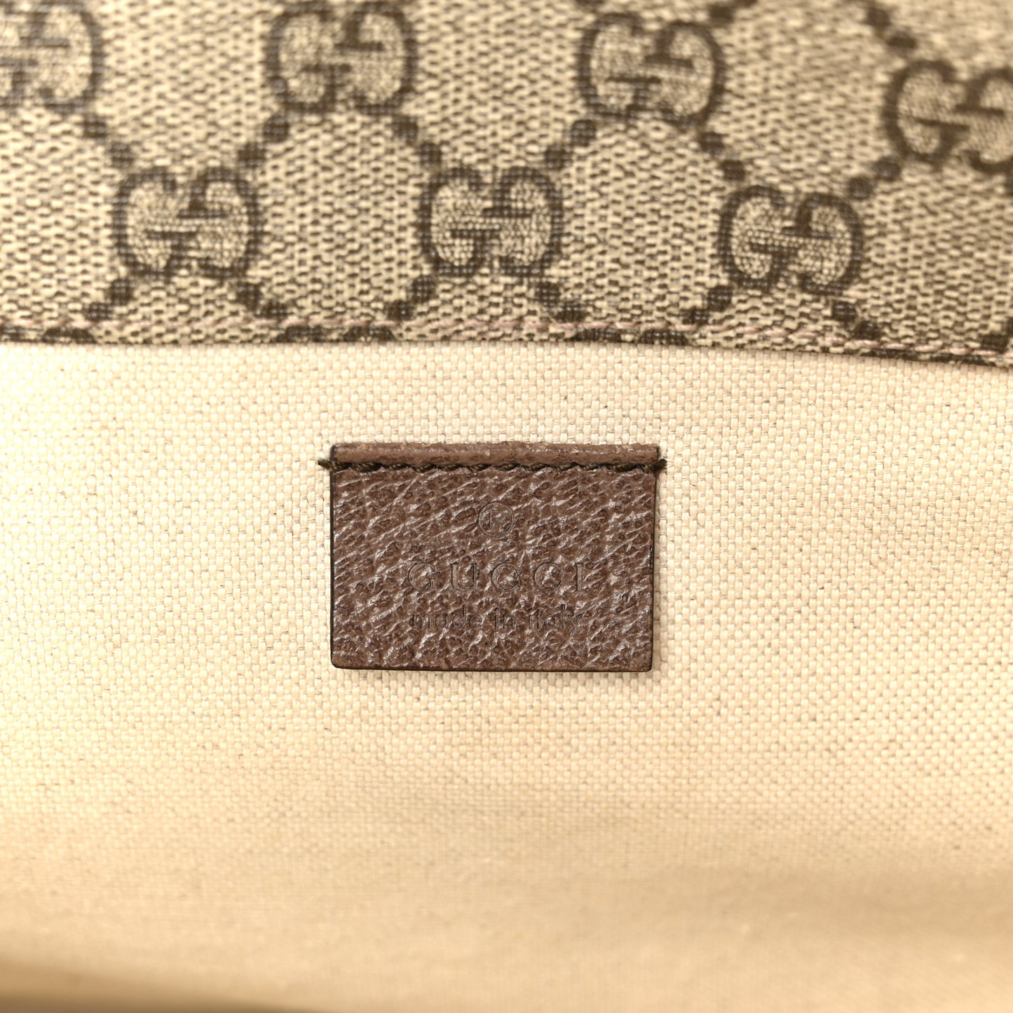 GG Supreme Monogram Web Small Neo Vintage Double Flap Messenger Bag Beige New Acero
