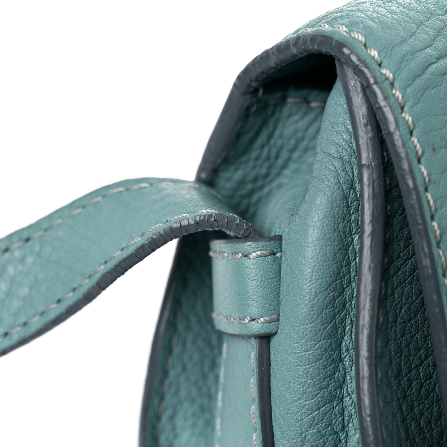 Calfskin Mini Marcie Round Crossbody Bag Fresh Mint