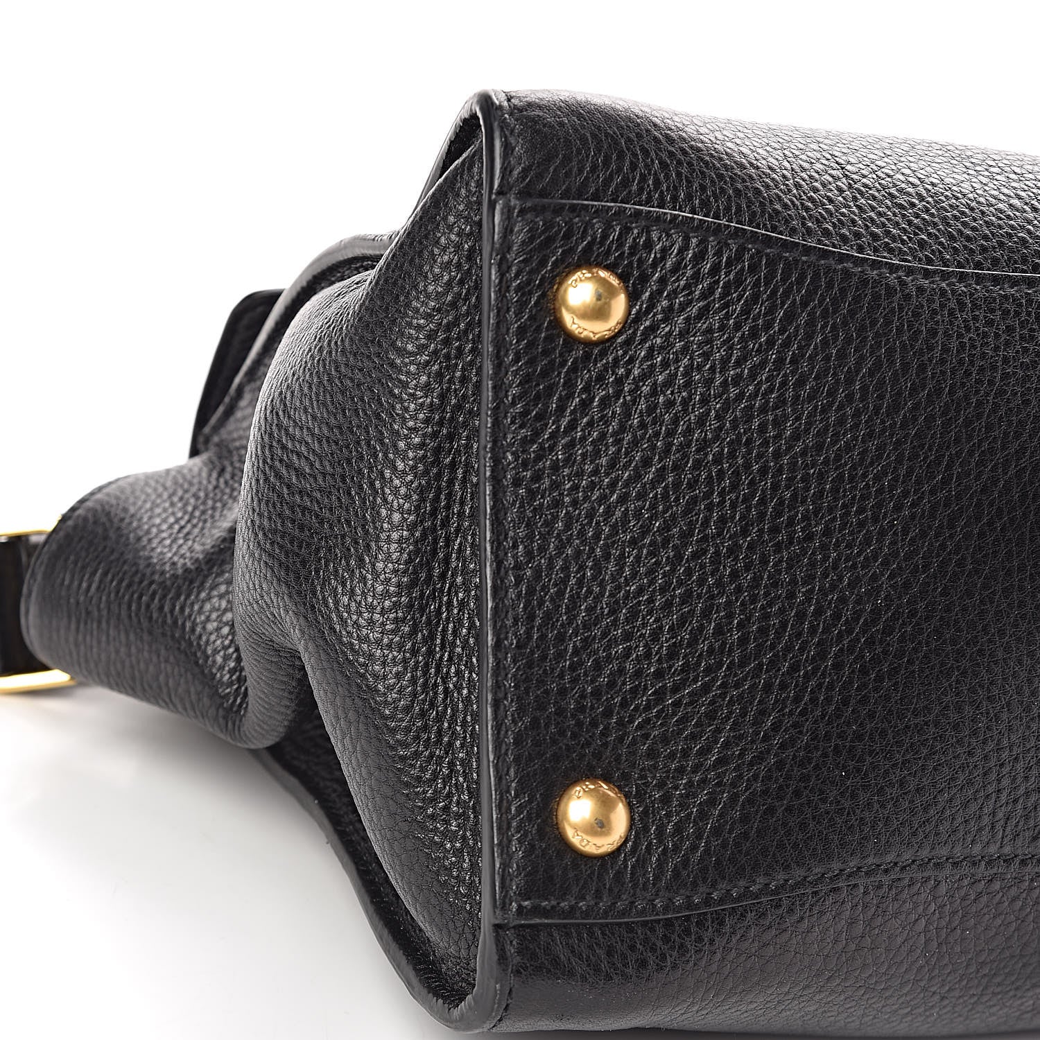Prada Vitello Daino Sound Twin Pocket Satchel Black 8 of 9