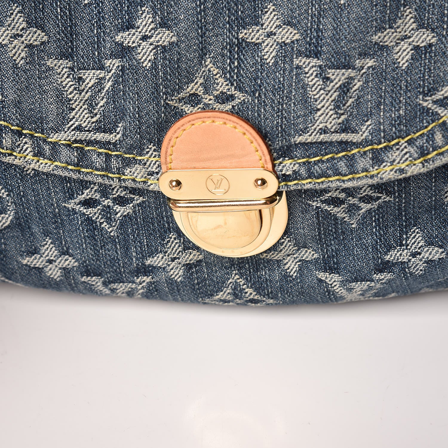 Louis Vuitton Monogram Denim Mini Pleaty Blue 11 of 12