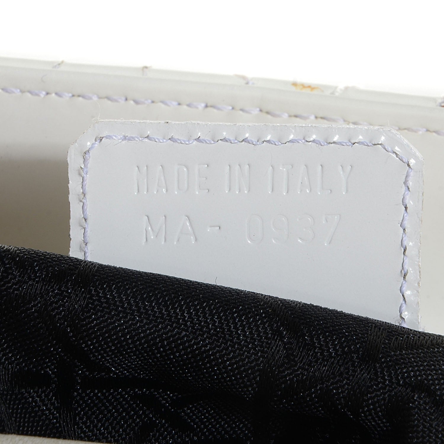 Christian Dior Patent Cannage Medium Lady Dior White 7 of 9