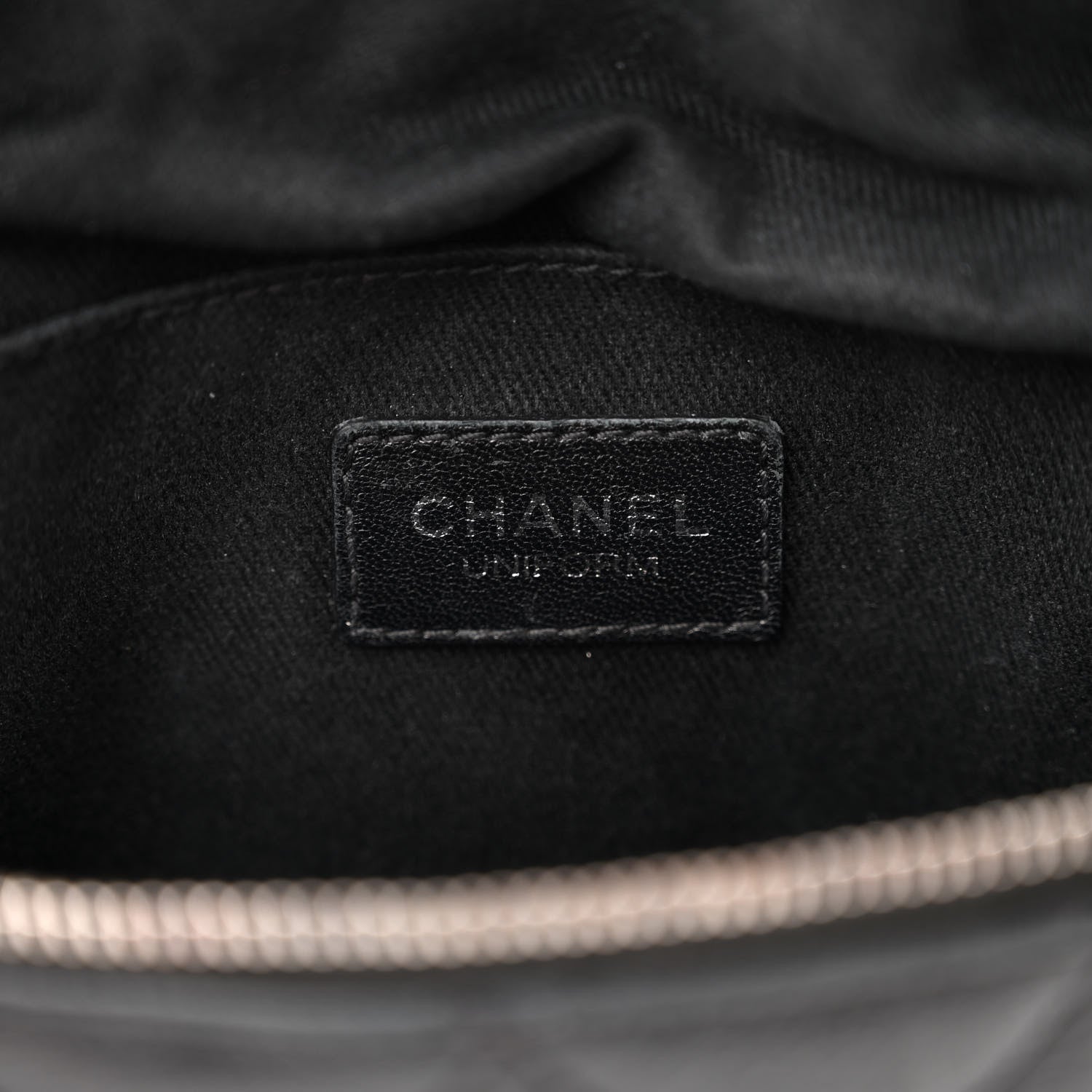 Chanel Grained Calfskin Quilted Waist Belt Bag Black 6 of 13