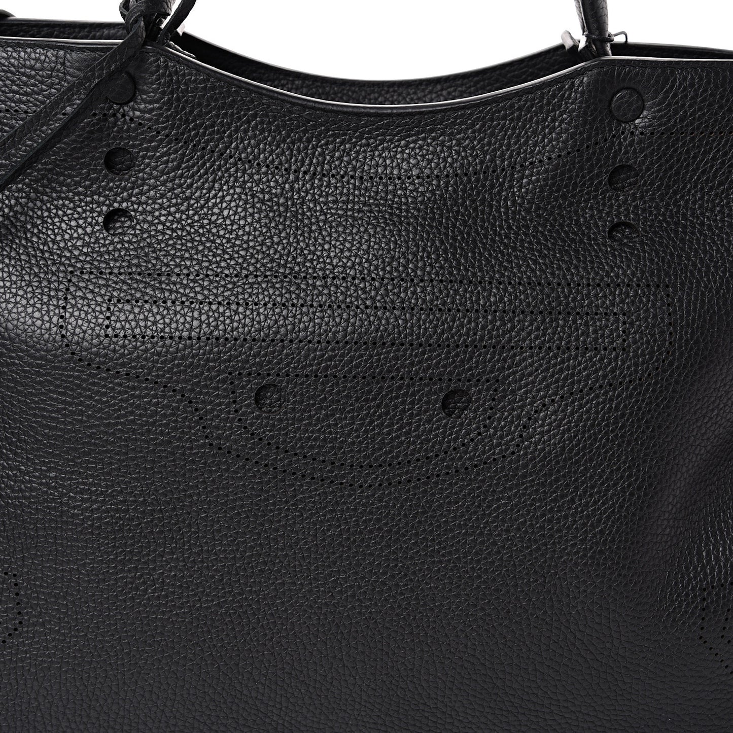 Veau Grana Perforated Blackout Hardware City Black