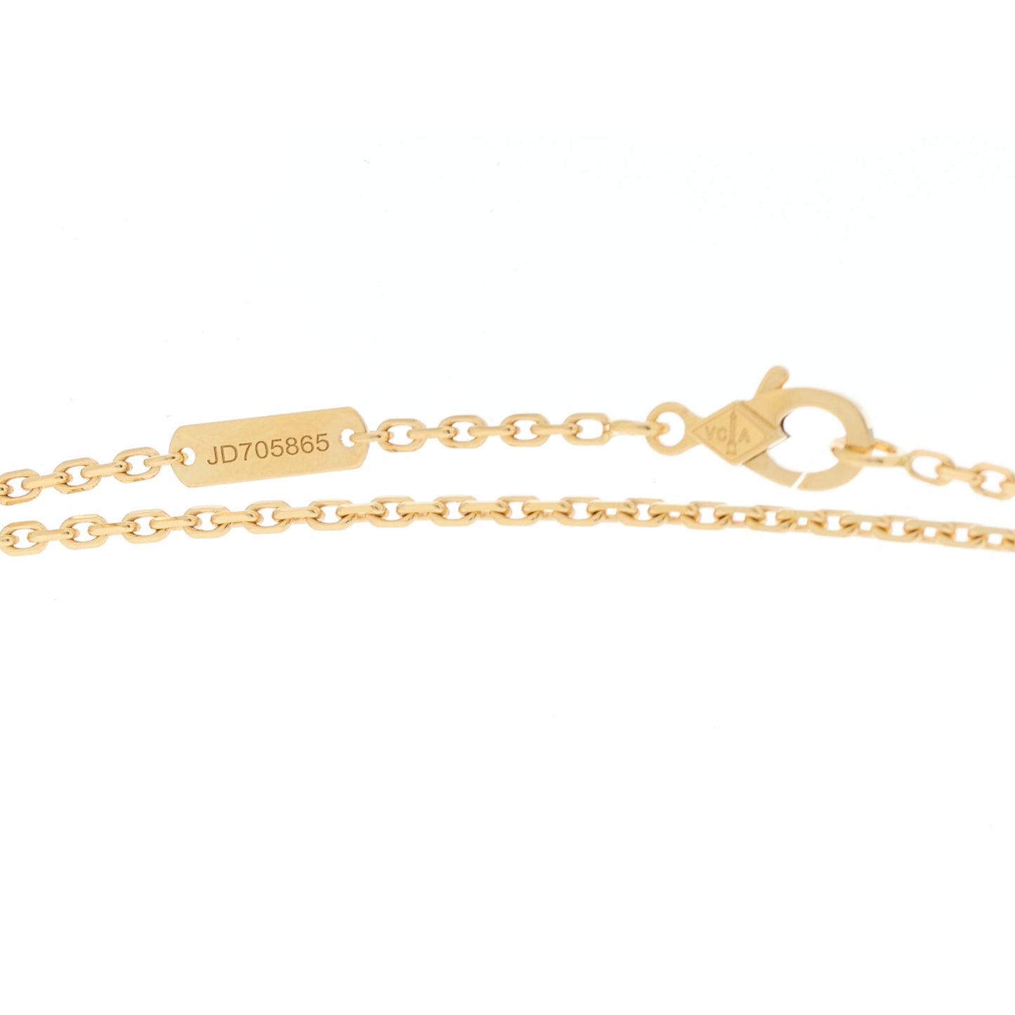 18K Yellow Gold Black Onyx Magic Alhambra Pendant Necklace