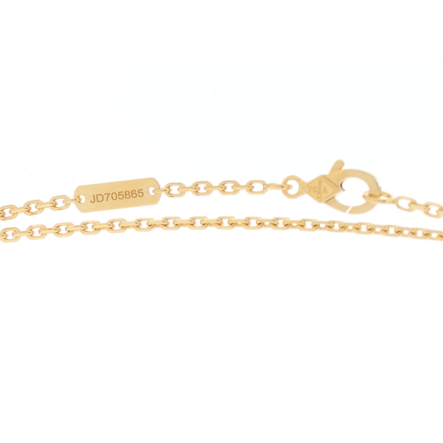 Van Cleef & Arpels 18K Yellow Gold Black Onyx Magic Alhambra Pendant Necklace 5 of 7