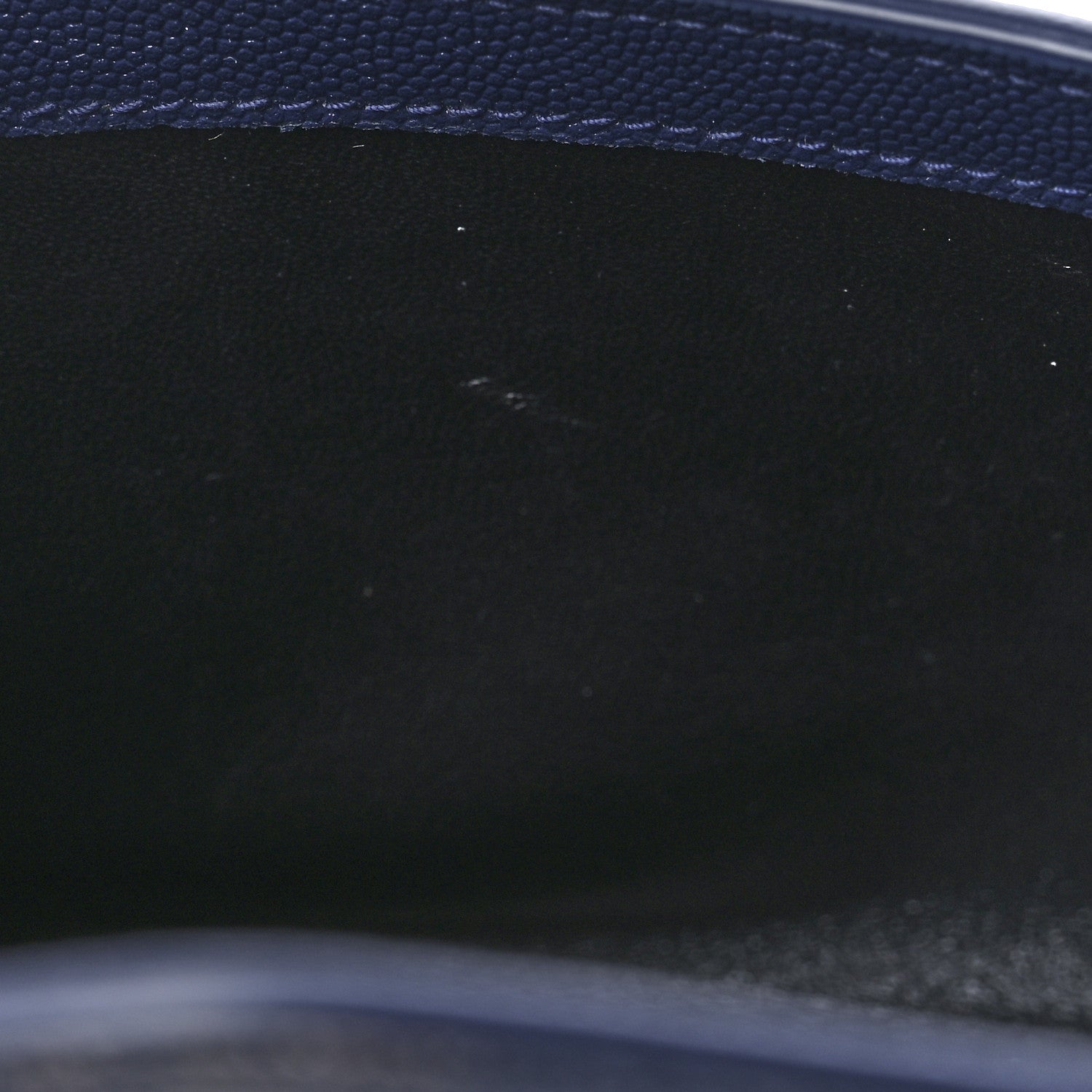 Saint Laurent Grain De Poudre Monogram Uptown Chain Wallet Blue Charron 9 of 15