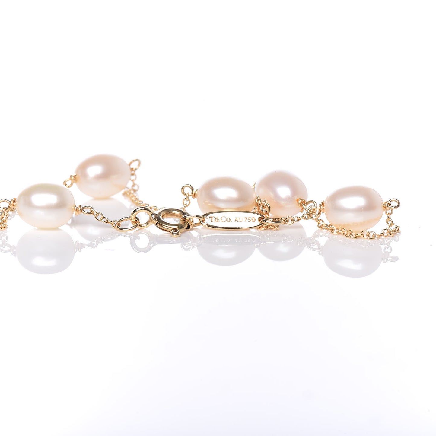 18K Yellow Gold Pearl 6-6.5mm Elsa Peretti Pearls By The Yard Bracelet