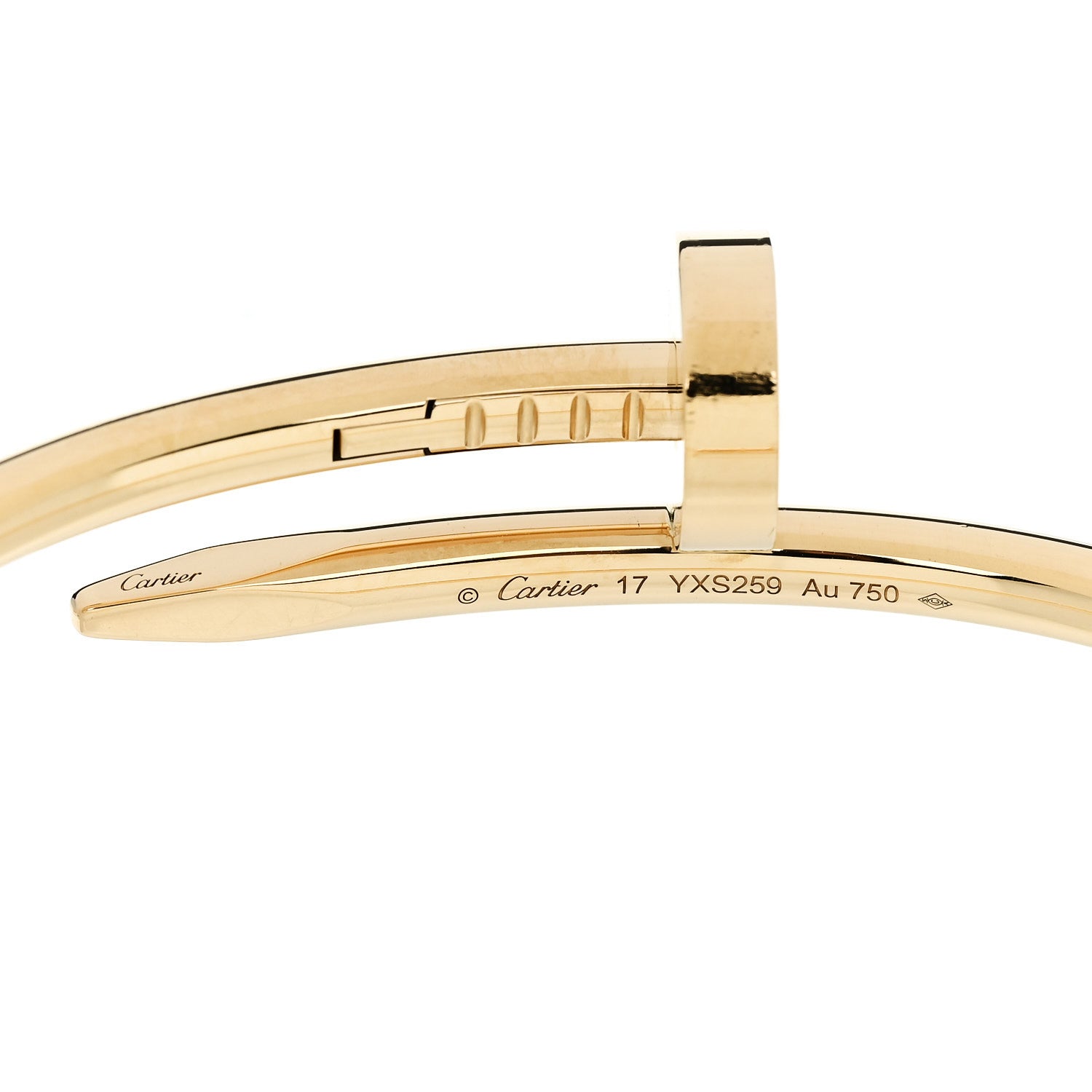 Cartier 18K Yellow Gold Juste Un Clou Bracelet 17 4 of 5