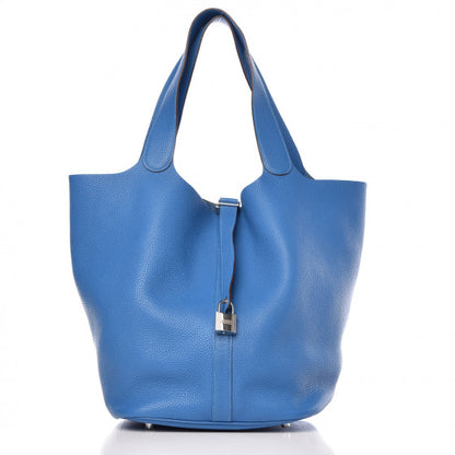 Hermes Taurillon Clemence Picotin Lock TGM Mykonos 1 of 10