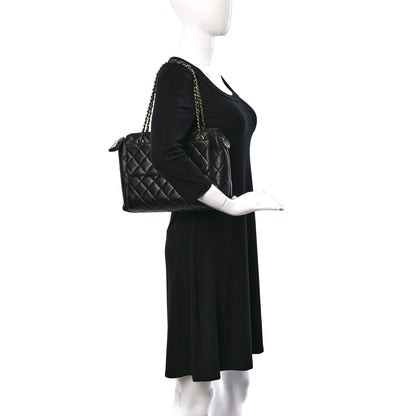Chanel Lambskin Quilted Flap Shoulder Bag Black 2 of 8