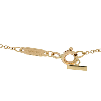 Tiffany 18K Yellow Gold Large T Smile Pendant Necklace 4 of 5