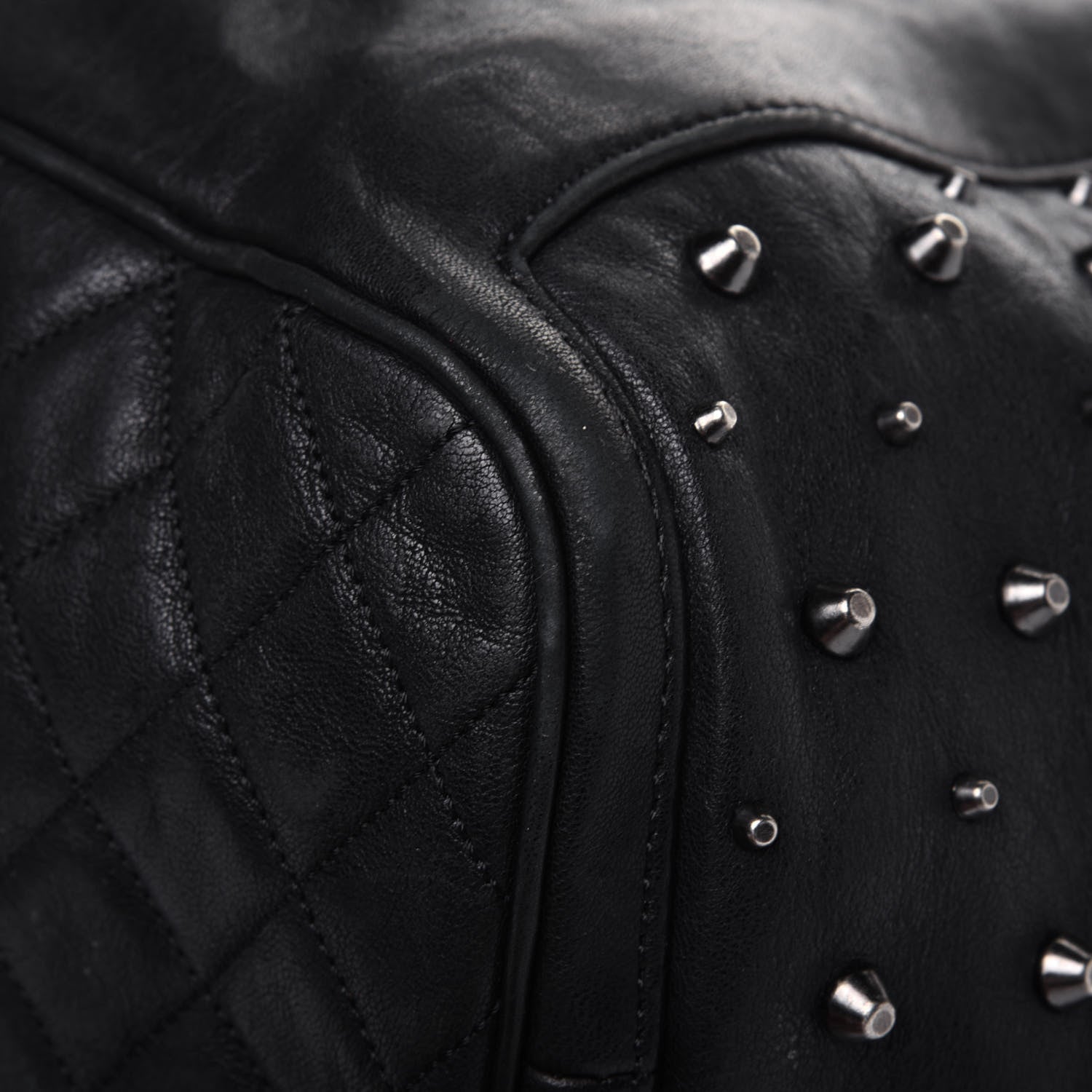Jimmy Choo Lambskin Studded Blare Tote Black 11 of 19