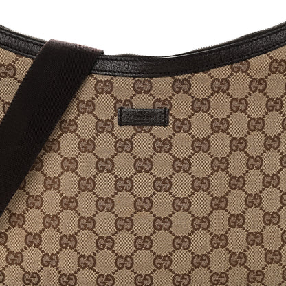 Gucci Monogram Medium Half Moon Hobo Dark Brown 8 of 10