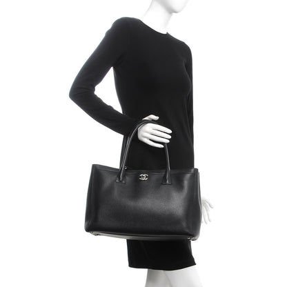 Chanel Calfskin Cerf Executive Shopper Tote Black 3 of 11