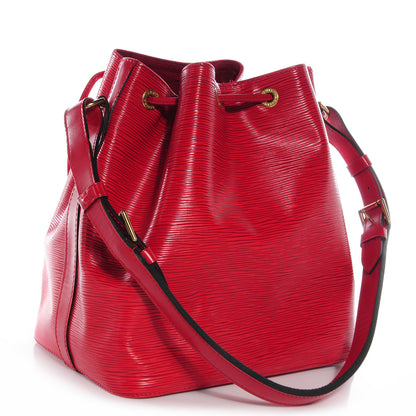 Louis Vuitton Epi Petit Noe Red 3 of 8