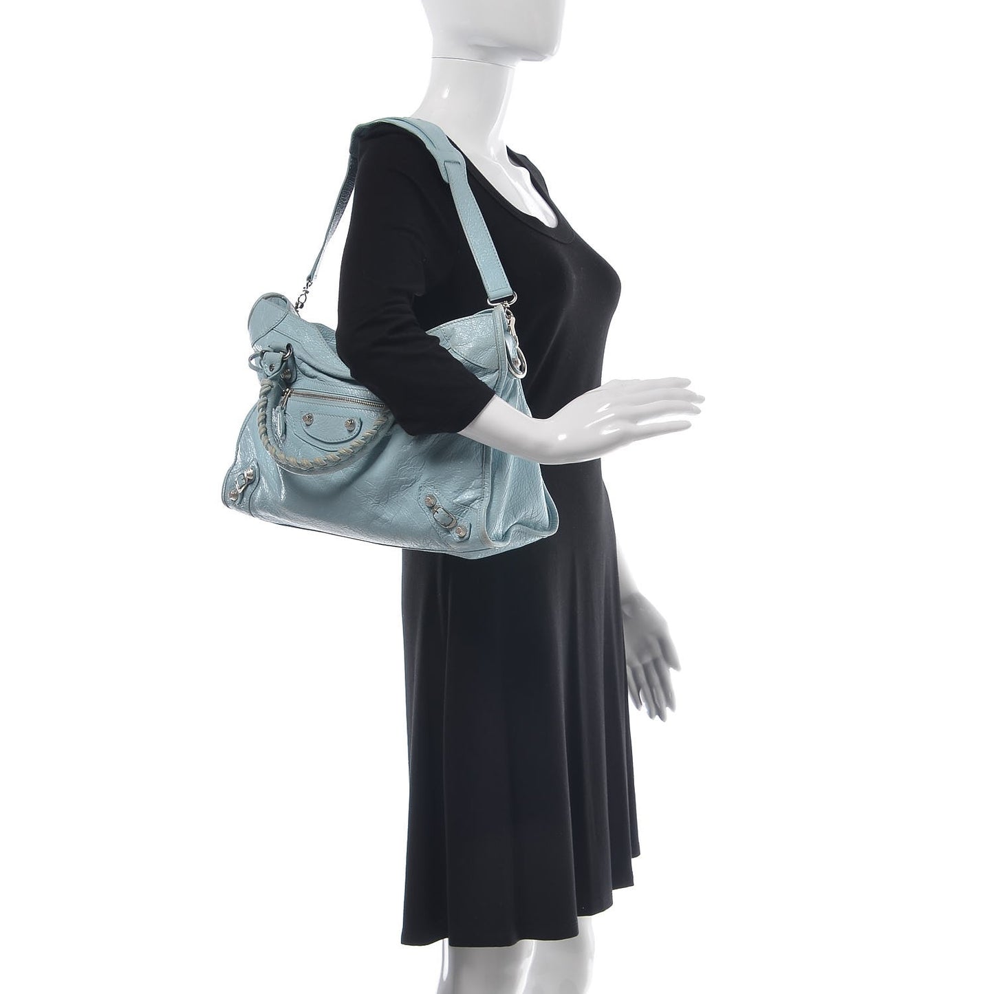 Agneau Giant 12 Silver Hardware City Bleu Dragee