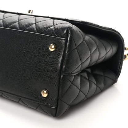 Chanel Caviar Quilted Small Coco Handle Flap Black 10 of 10