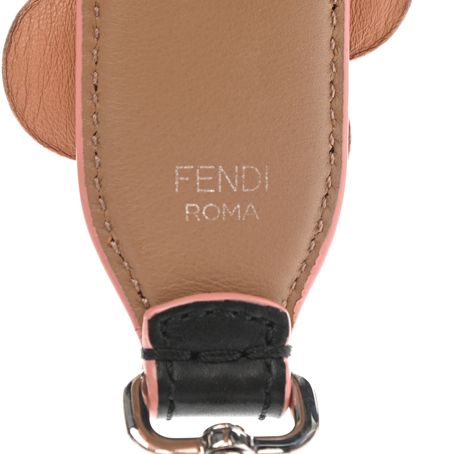 Vitello Dolce Flowerland Bi-Color Studded Strap You Black Sand Multicolor
