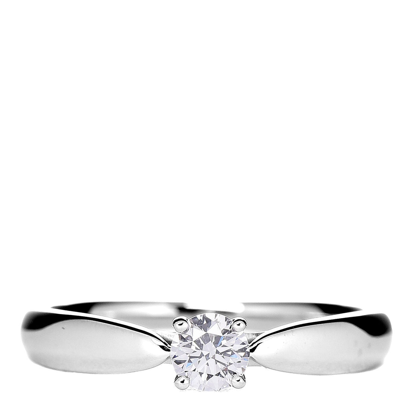 Platinum Diamond .19ct Harmony Solitaire Engagement Ring 48 4.5