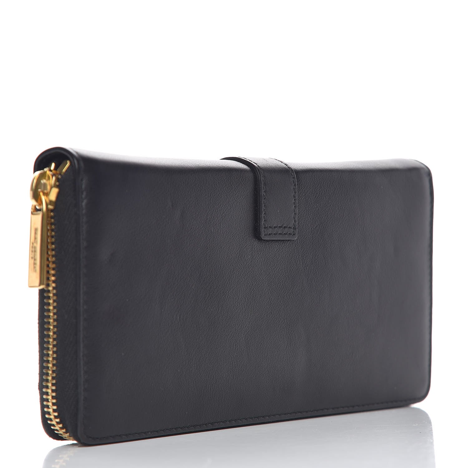 Saint Laurent Calfskin Classic Y Ligne Zip Around Wallet Black 3 of 7