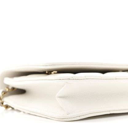 Chanel Caviar Quilted Wallet On Chain WOC White 10 of 12