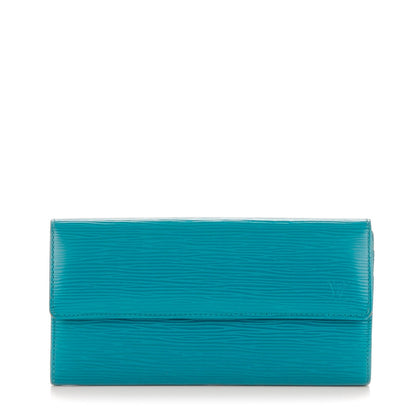 Louis Vuitton Epi Sarah Wallet Cyan 1 of 9