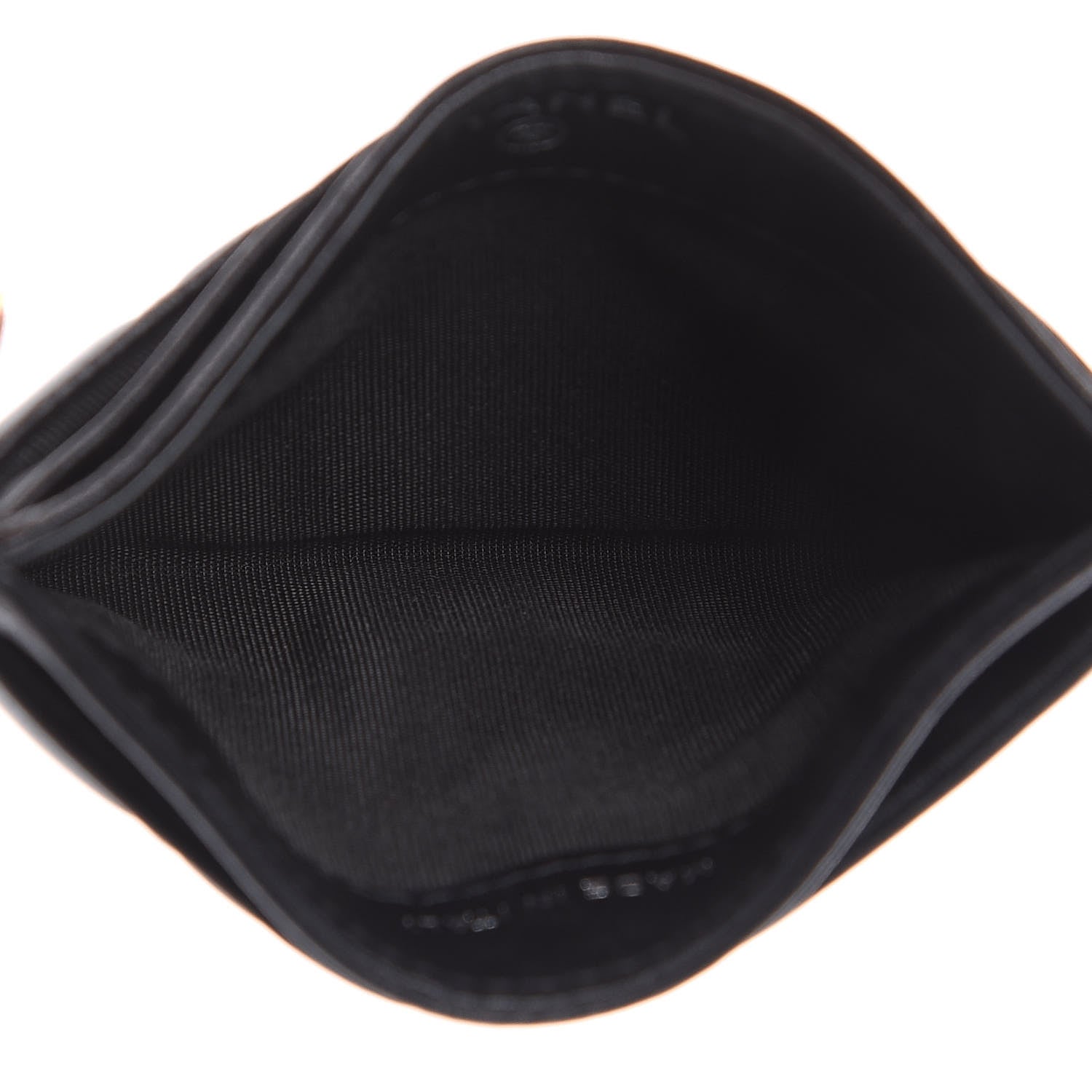 Chanel Lambskin Camellia Embossed Card Holder Black 5 of 9