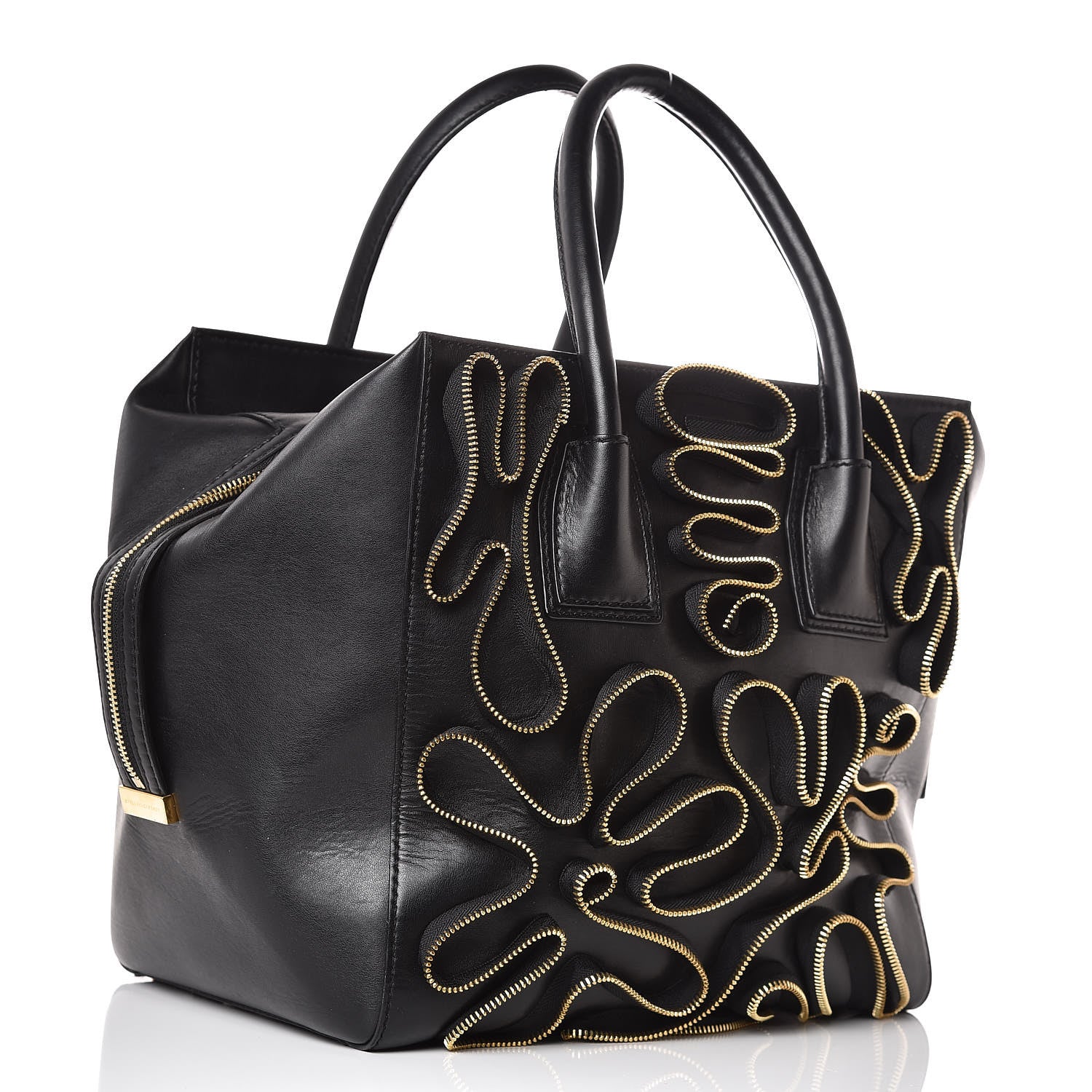 Stella McCartney Eco Alter Nappa Cavendish Zipper Tote Black 3 of 13